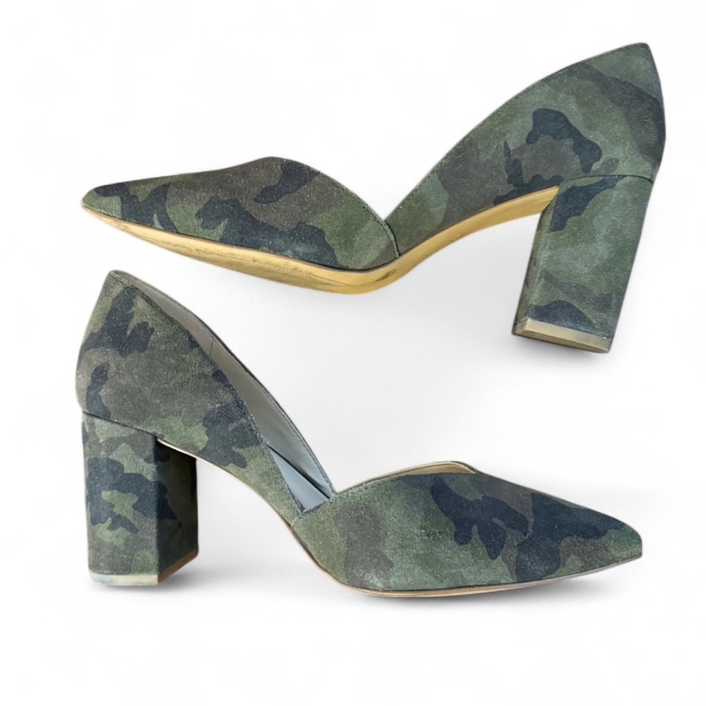 1. State D’orsay Pumps - Camouflage Green
